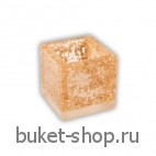 Подсвечник . Хлопья Золотого цвета. Натуральные цветы в акриле. Ручная работа. Производитель: Тайланд