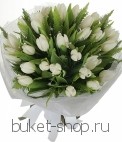 Весенние тюльпаны. Тюльпаны 35шт. Чудесные белые тюльпаны в подарок для близкого человека.