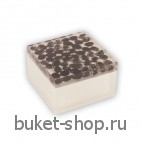 МИНИ-Коробка . Кофейные зерна . Натуральные цветы в акриле. Ручная работа. Производитель: Тайланд