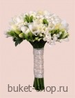 Букет невесты №36. Фрезия. Необычайно нежный букет невесты из весенних цветов 


